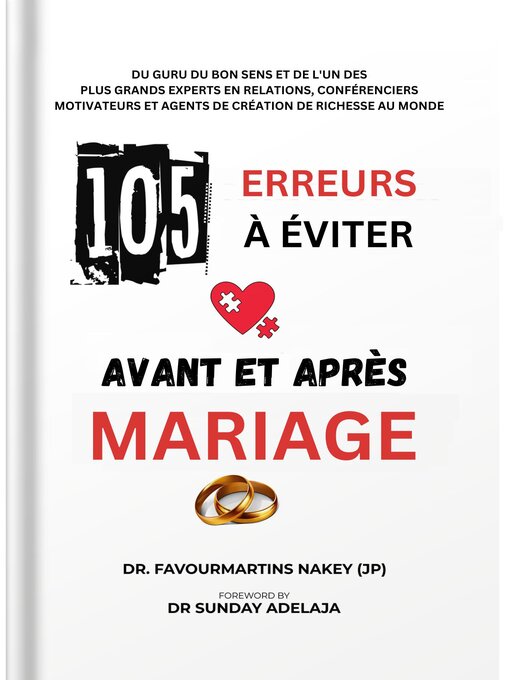 Title details for 105  Mistakes to Avoid Before  and  After  Marriage by Favourmartins  Nakey - Available